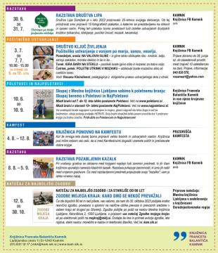 Poletne aktivnosti v Knjižnici Franceta Balantiča Kamnik (2)
